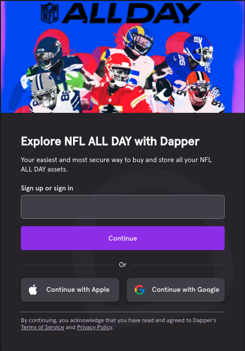 nfl all day log in