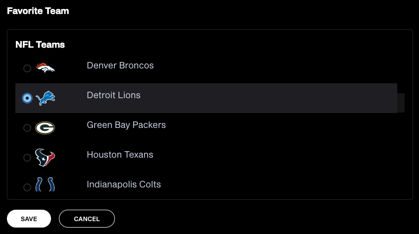 Which NFL Team Should be your Favorite?